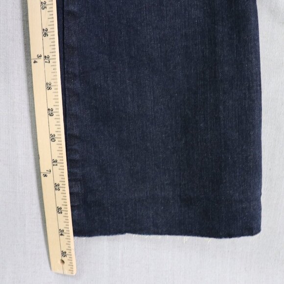 7 For All Mankind Denim Trouser Womens 27 In Y2K Retro Runaway Jeans *Raw Hem - Picture 12 of 12